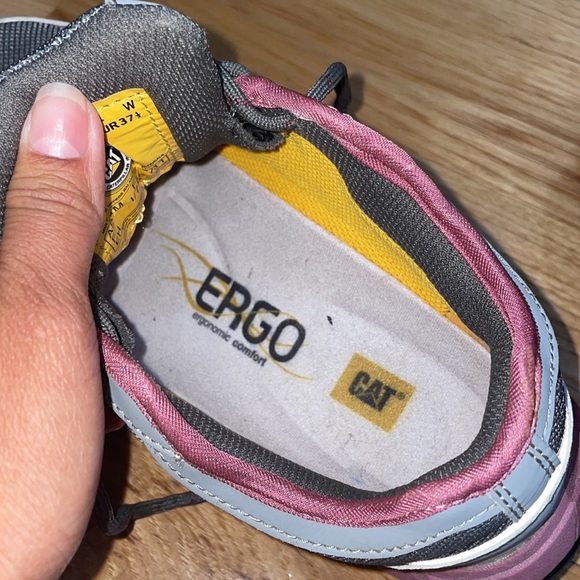 Caterpillar Womens connexion steel toe work shoes gray ergo slip resistant srx - Picture 11 of 12